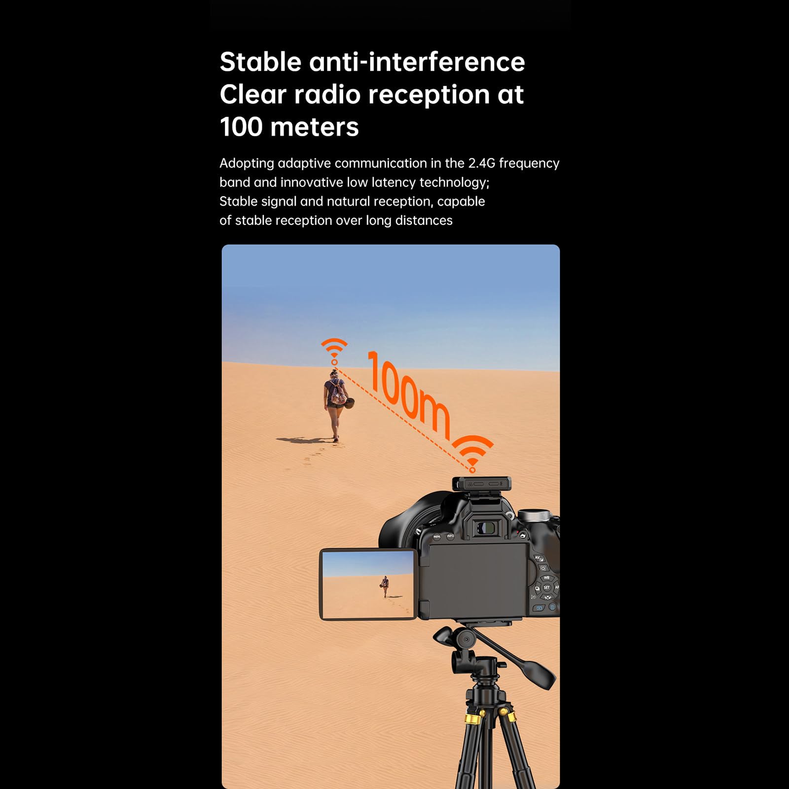 Microfono lavalier Wireless Uno a Due Microfono per la riduzione del Rumore per la Registrazione Video dal Vivo all'aperto, modalità di riduzione del Rumore Enc
