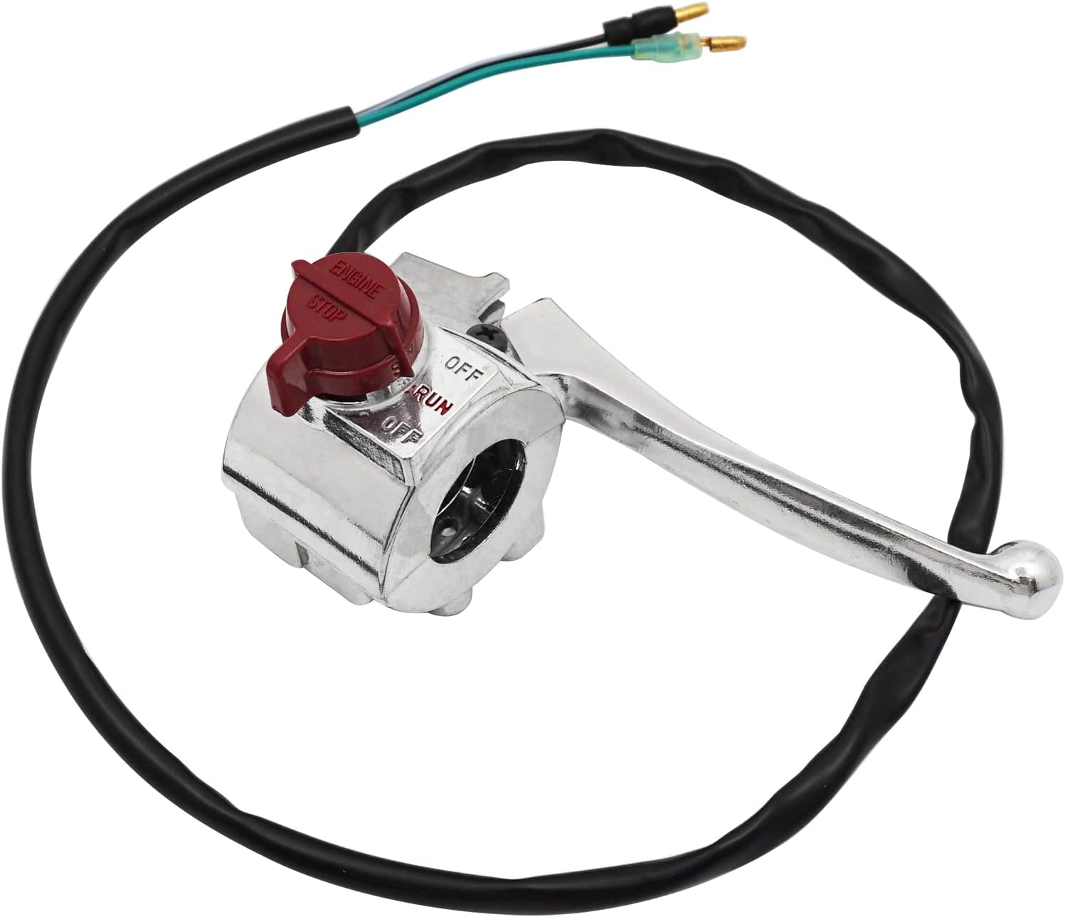 M MATI Right Start Stop Kill Switch & Brake Lever for Honda Z50 Z50R 1991-1999 35130-GW8-872 53175-GEL-305 53175-GR2-000