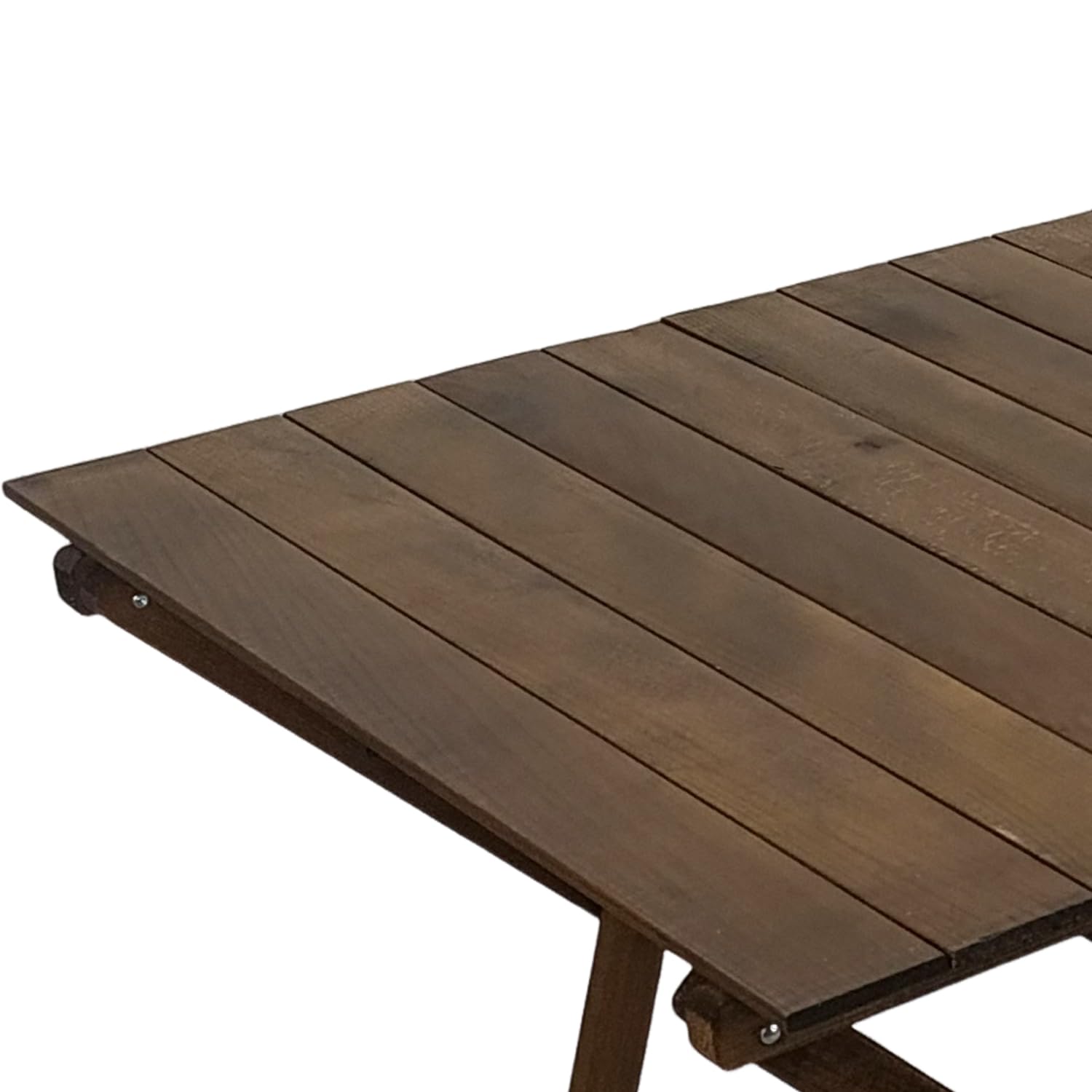 Marvin Tavolo in Legno Pieghevole, Noce 70x140cm, Salvaspazio, Richiudibile, per Casa Campeggio, Portatile, Interno e Esterno (Noce)