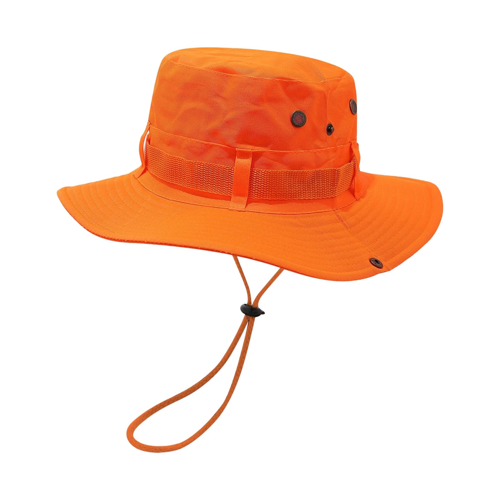 Kalttoy Outdoor Wide Brims Hat Fluorescent Fishing With Adjustable Strap For Men And Women Sunproof Floppy Headpiece Fluorescent Bucket Hat