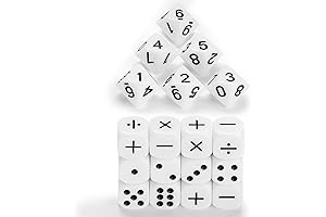 18-Piece Teaching Dice Set: Enhance Math Lessons with Engaging Dice
