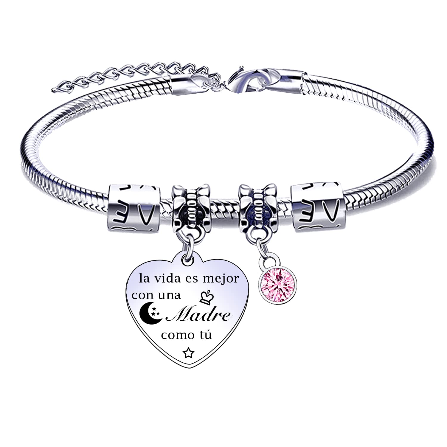 Pulsera para Mamá Pulsera Mamá personalizada día de la Madre Regalo original，pulsera mamá e hija Regalo de cumpleaños para mamá，Regalo para mi mamá de Navidad