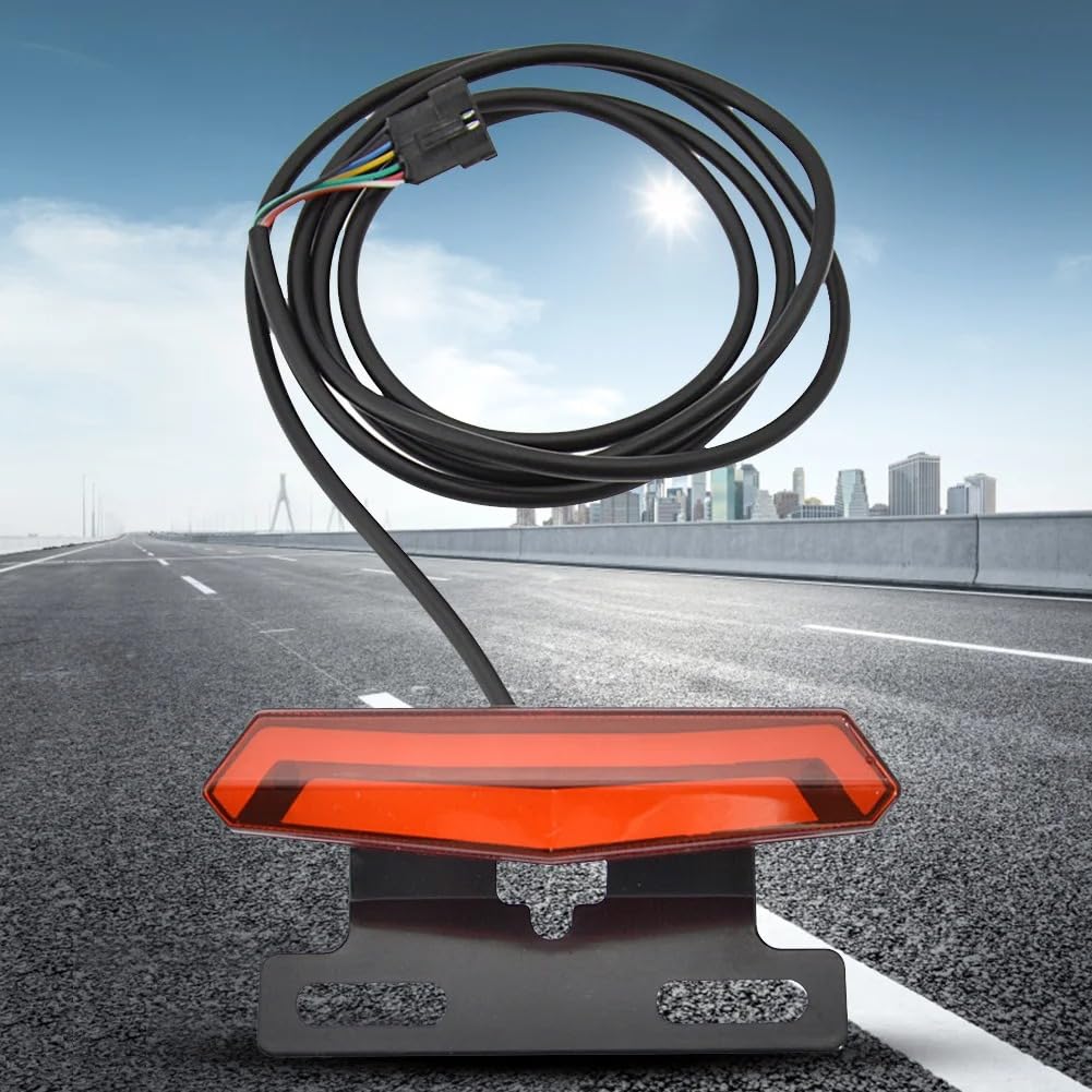 Luce Posteriore Anteriore per Bici Elettrica Professionale 24-48V Interruttore Faro A Clacson Accessori per Biciclette Elettriche di Facile Installazione