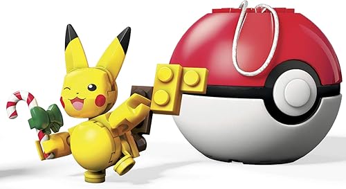 Mega Construx Pokemon Candy Cane Pikachu - Juego de construcción