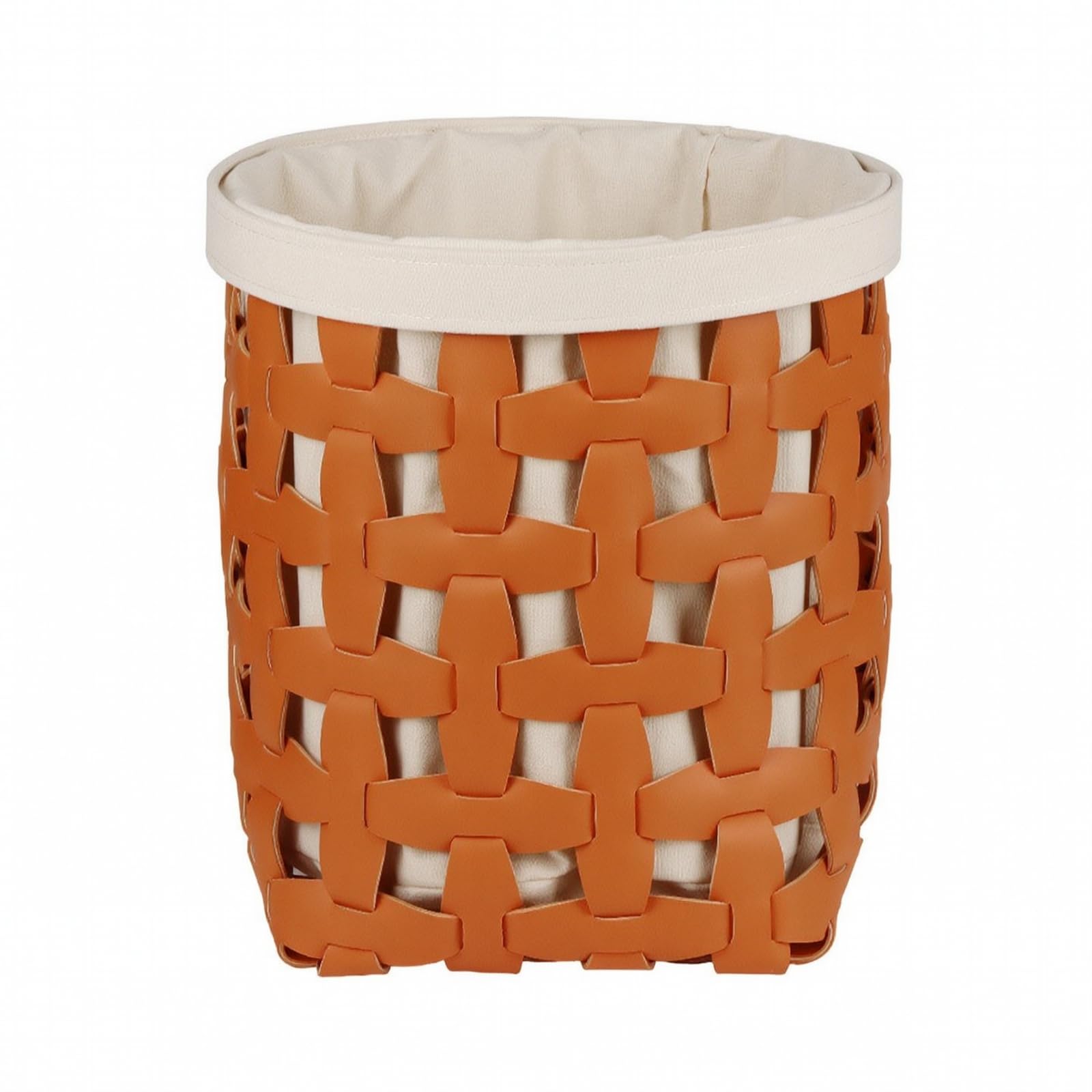Cesta Almacenamiento | corativa, Multiusos, Cesta Almacenamiento en Forma Cubeta, para Dormitorio, Naranja, XL