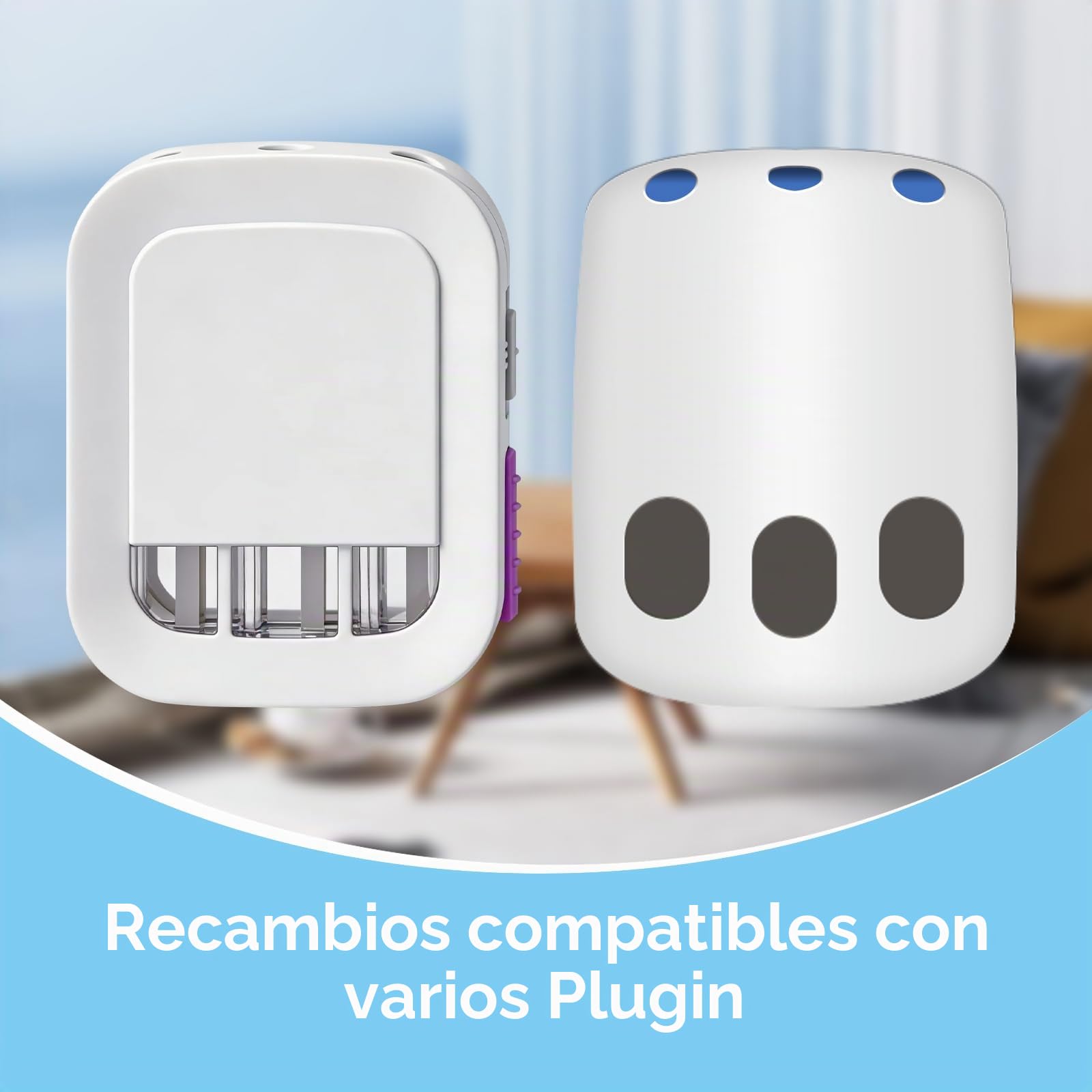 Ambientador Casa Recarga, 8 recambios Aroma Primavera 160 ml, 3 Fragancias Que Se Alternan, para Aire Ambipur 3VOLUTION - Lino, Algodón, Océano, Frambuesa, Jazmín, Frutos Rojos
