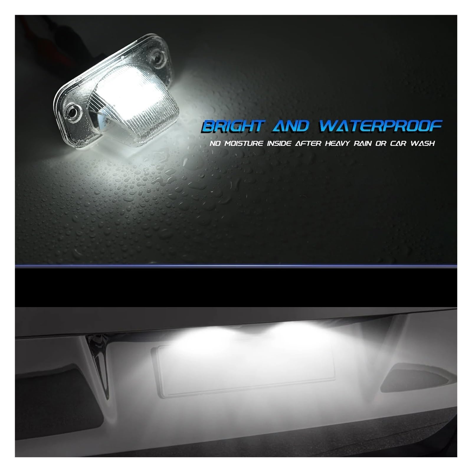 Luci Targa Auto Per T4 Transporter 1990-2003 Per Passat B5 Limousine Caddy Per Jetta Syncro 18 LED Error Free 2 Pezzi Numero Di Licenza Luce Targa