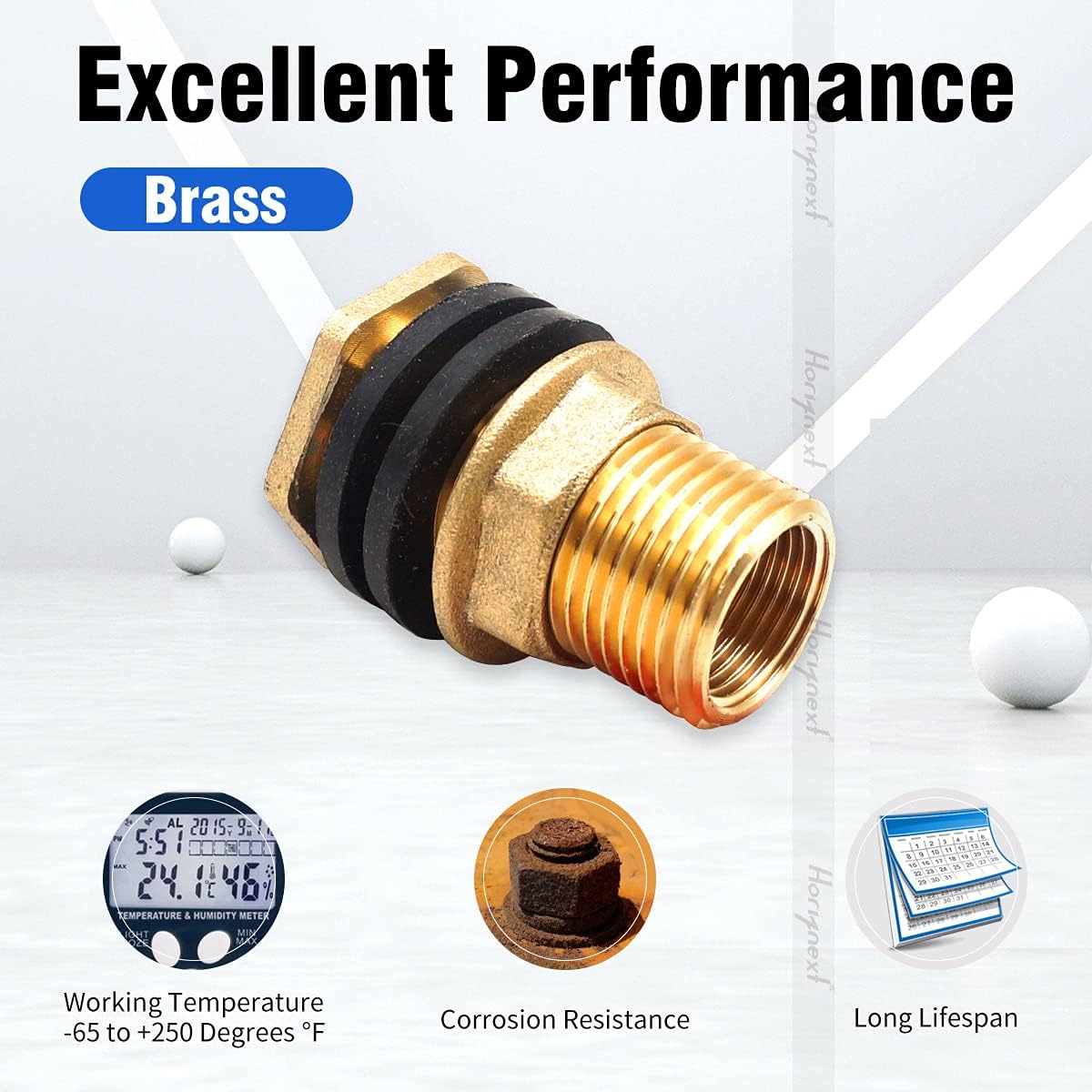 Buy Horiznext Brass 3 8 Female 1 2 Male Thread Nearly 5 8 Inch I D 3 4 O D Bulkhead Fitting For Rain Barrel Water Spigot Pond Irrigation Tubing Pvc Pipe Garden Tank Hose Aquarium Adapter 2 Pcs