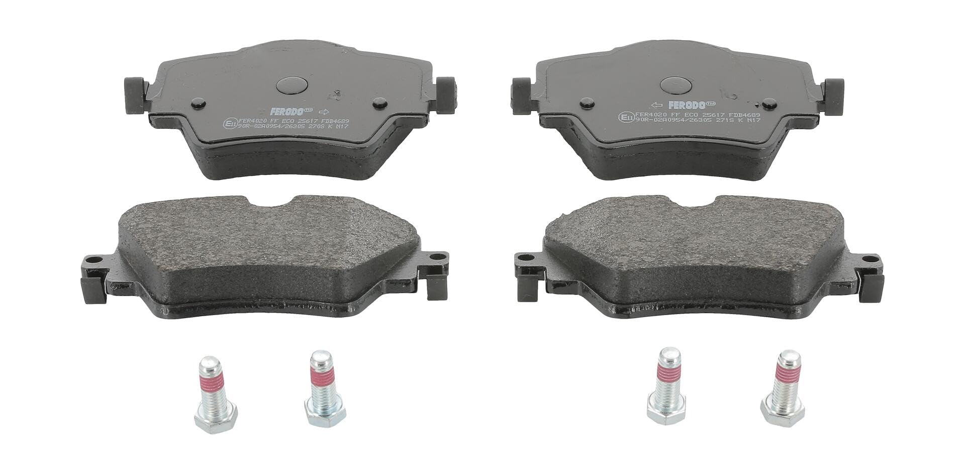 FERODO Plaquettes de freins Avant préparé pour l'indicateur d'usure Épaisseur 17,7mm avec accessoires FDB4689 Compatible avec BMW X1 F48 X3 G01, F97 1 3/5 portes F40 3 Touring G21, G81, MINI | Compatible avec: BMW 1, 2 Active Tourer, 2 Active Tourer Van,