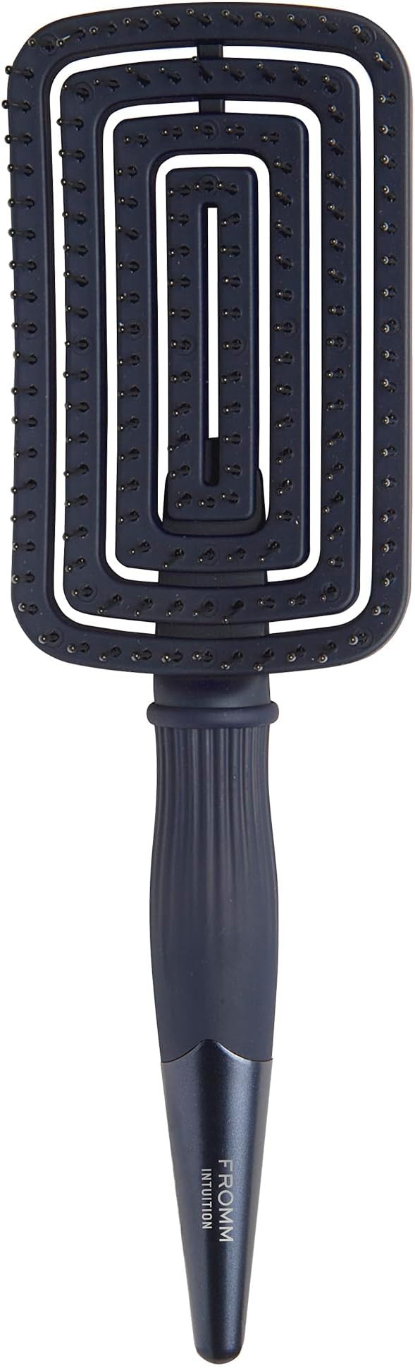 Fromm Professional Intuition Flexer Wet & Dry Detangling Vent Brush in Blue, Gentle Hair Detangler & Massage Brush Smooths Frizz & Flyaways, Glides Through Medium to Thick Hair, Easy to Clean