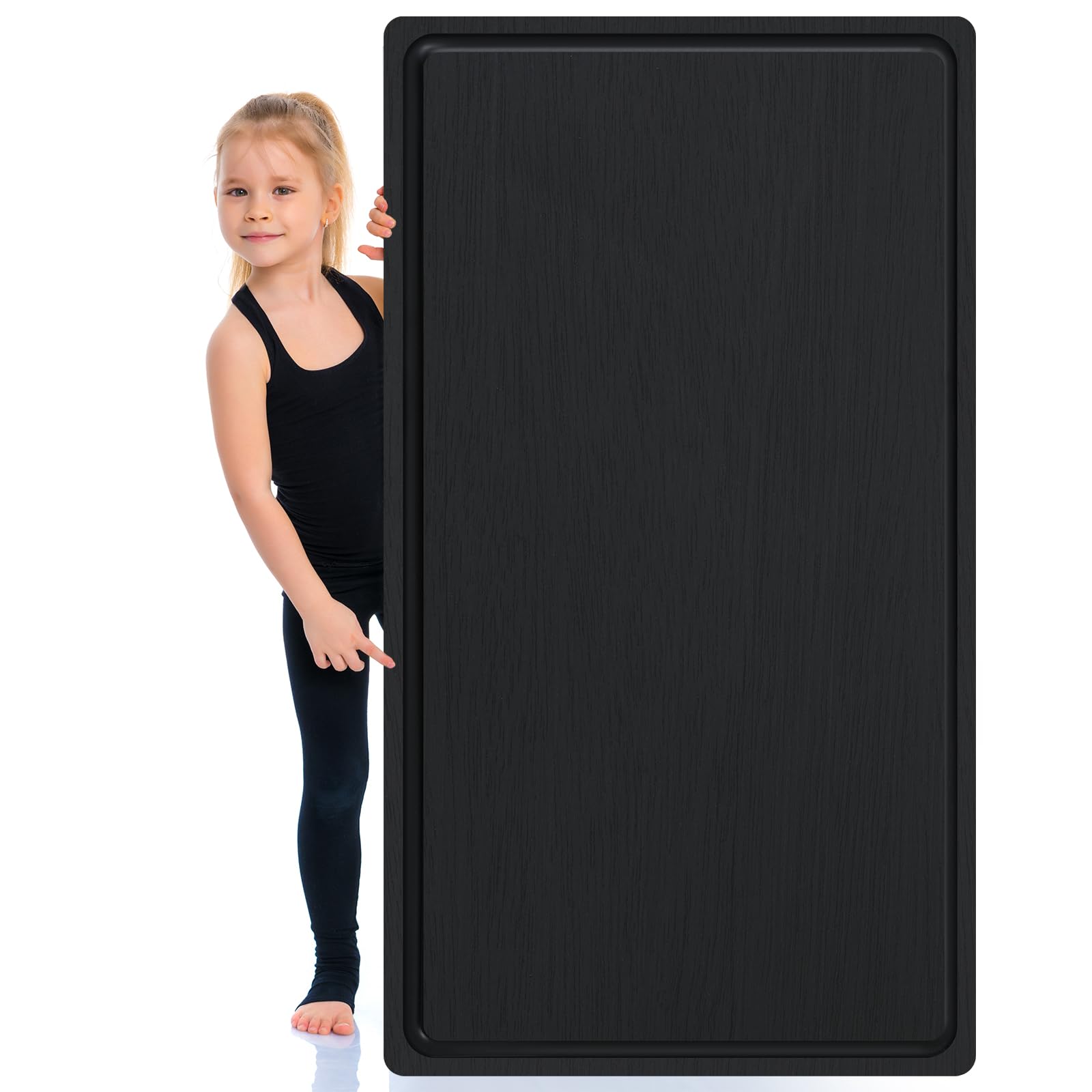 Large Acacia Wood Cutting Boards for Kitchen Extra Large Wooden Cutting Board with Juice Groove Extra Large Serving Platter Pre Oiled Wooden Carving Tray for Meat Cheese(Black,36 * 24 Inch)