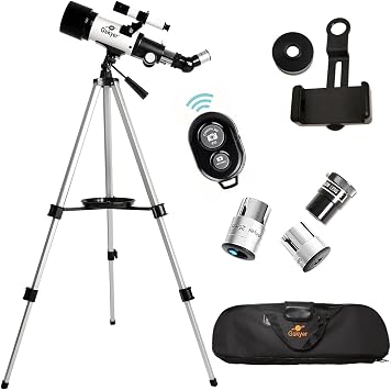 Gskyer Telescope 70 mm aperture 400 AZ-mount astronomical refraction for children and beginners travel telescope adults D-70400