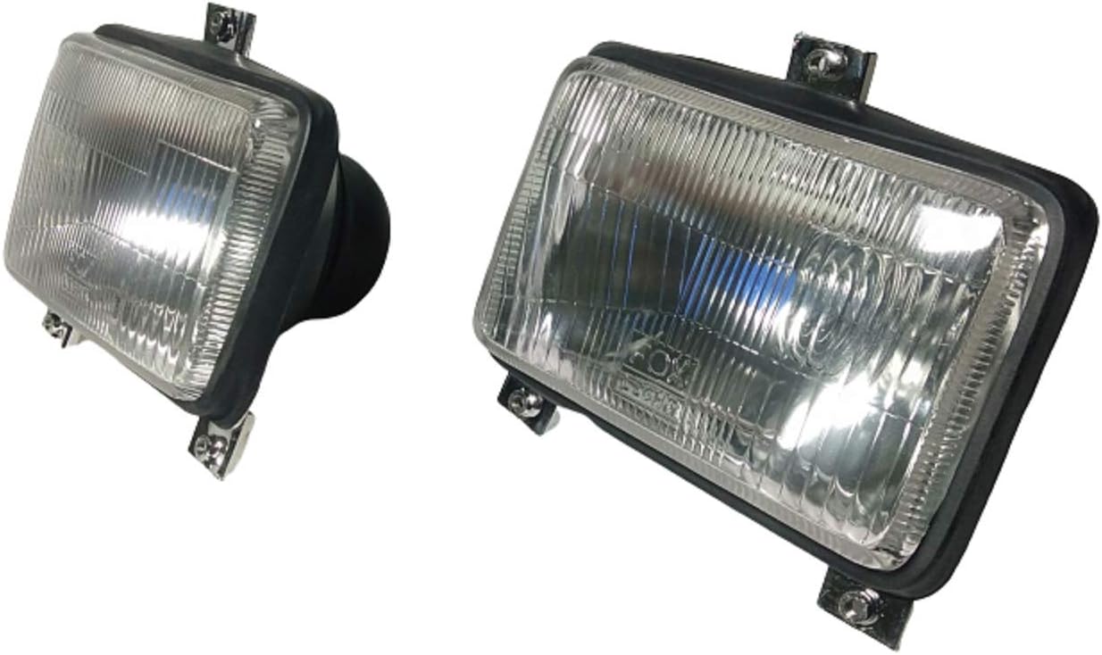 Headlight dip 12V L+R pair set with bulbs for FD New Holland Tractor TS100, TS110, TS115, TS90