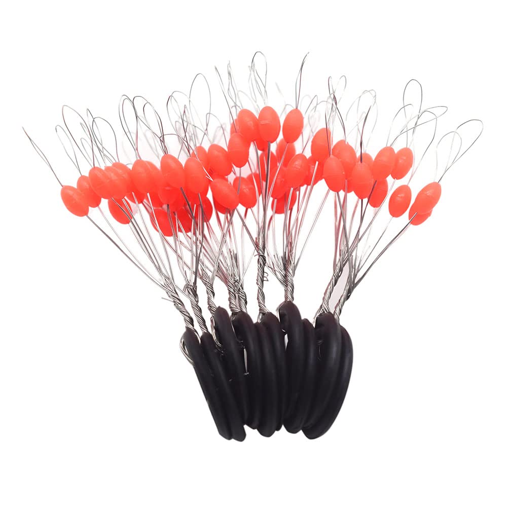 600 tapones de pesca Bobber, 6 en 1, material de silicona suave, topes flotantes para plomos