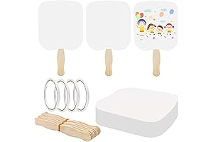 Fansunta Handheld Church Fans: DIY Crafting Delight