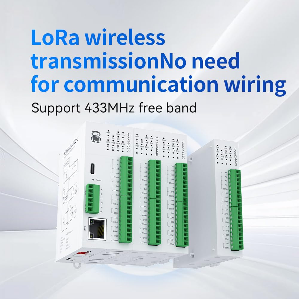 4AI+4DO RS485 433M Lora - Módulo de adquisición de interruptor analógico remoto IO Ethernet M31-XAXA0404G-L Modbus RTU de larga distancia