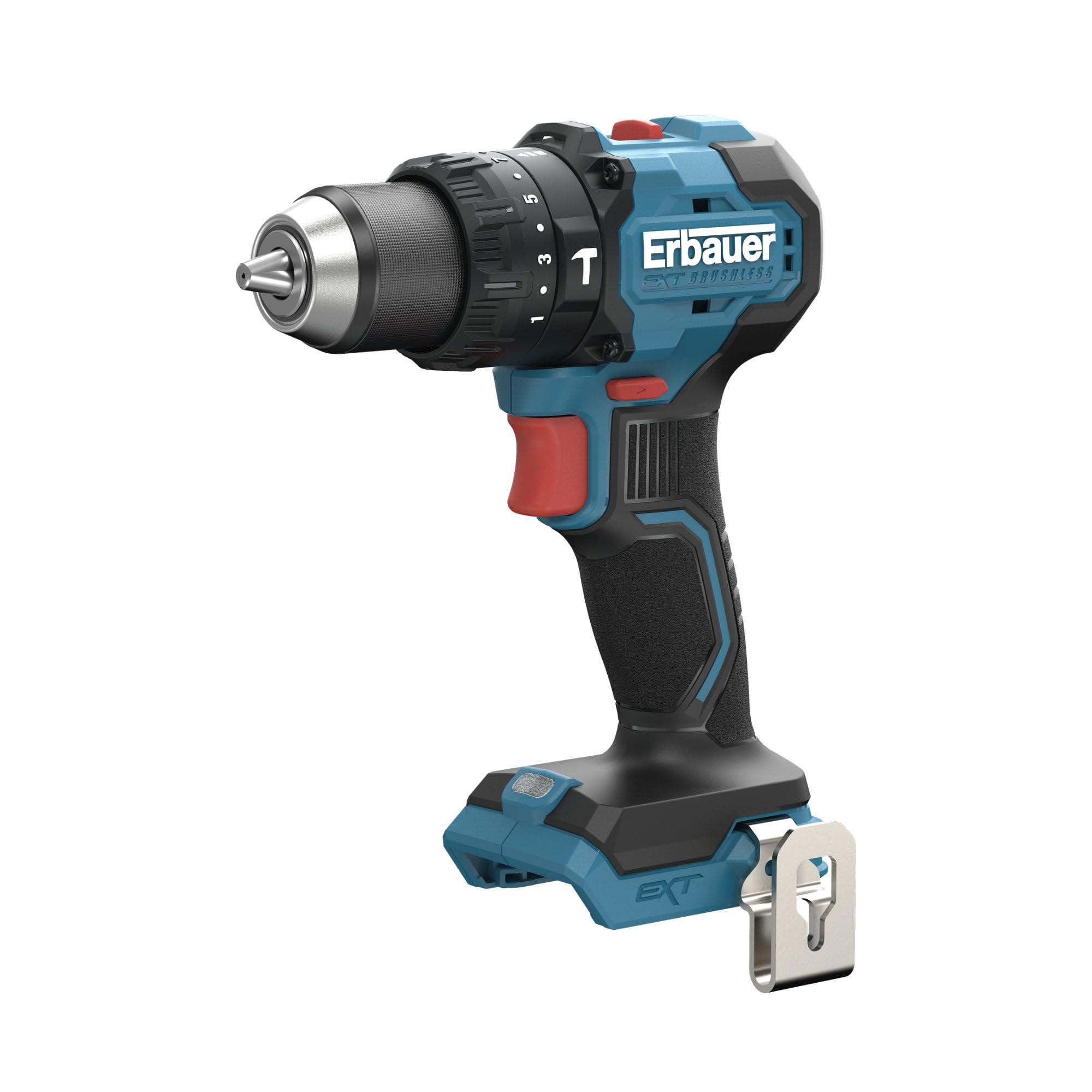 Erbauer Blue, Red And Black Ext Eri1092com 18V Brushless Cordless Drill 75Nm (Without Battery)