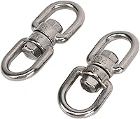 Vista 3 de Cable de elevación de remolque, 2 unidades, 3.3 ft 125542 304 acero inoxidable puerta cable para remolques gorila grúas RV