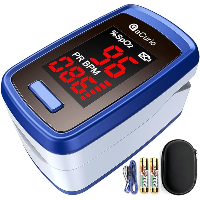 Buy [2022] aCurio Pulse Oximeter CE Approved UK,PulseOximeter with