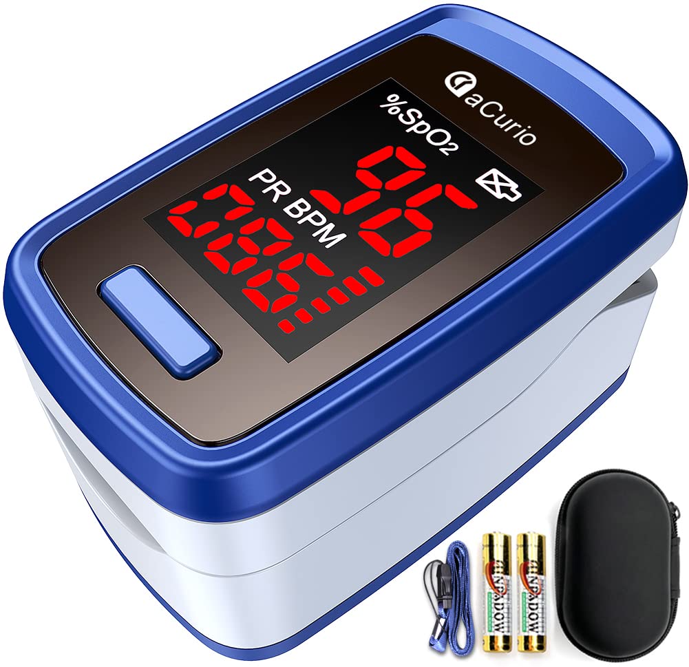 Buy [2022] aCurio Pulse Oximeter Fingertip, Blood Oxygen Monitor Finger Oxygen Monitor Adults
