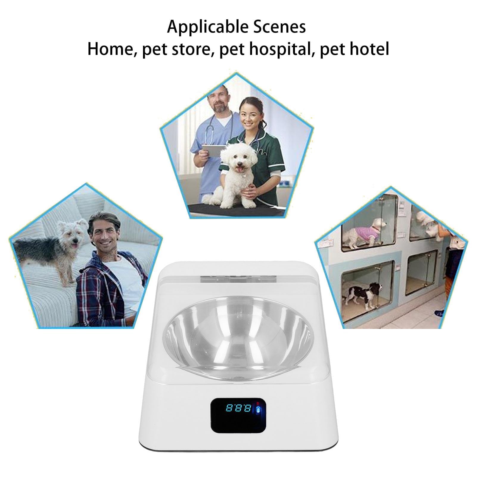 Mangeoire Automatique pour Chat, Couvercle à Induction De 350 ML, Distributeur De Nourriture pour Animaux De Compagnie, Alimentation Intelligente, Mangeoire Automatique pour Chats Et Chiens