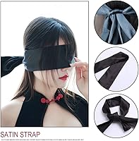 Vista 7 de YOMORIO Vendaje de satén con los ojos vendados máscara sexy playsuit lencería accesorios