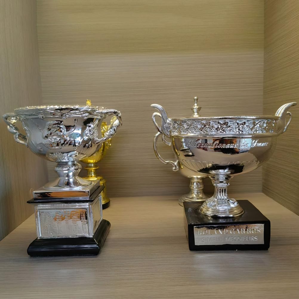 Réplica del Mini Trofeo de Tenis Masculino del Abierto de Australia de 6,3 Pulgadas,Trofeos de Campeones del Grand Slam,Coleccionables y Recuerdos,Adornos para la Oficina y EI Hogar Regalos