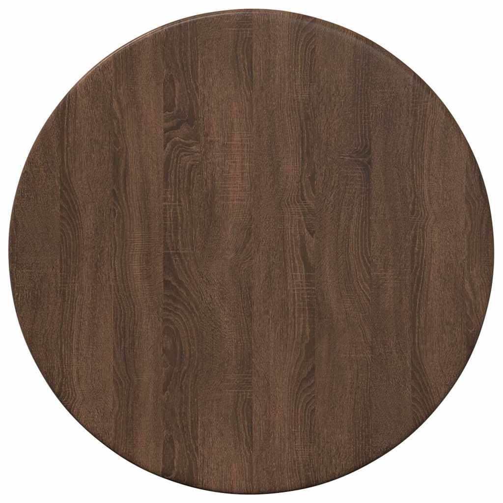 Plateau de table rond 30 cm bois meuble d'appoint plateau rechange chêne marron 1.5 cm