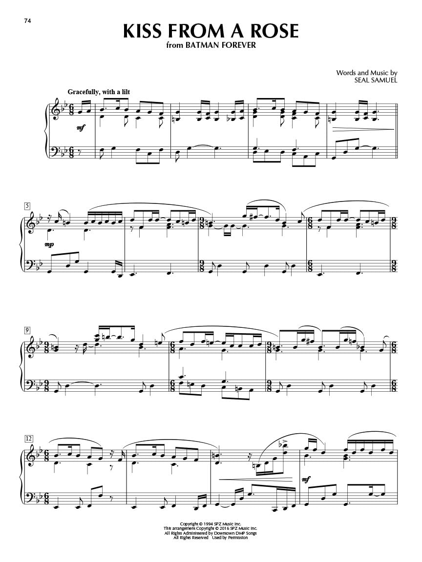 Romantic Film Music: 40 Great Arrangements for Piano Solo: For Piano Solo: 40 Great Arrangements