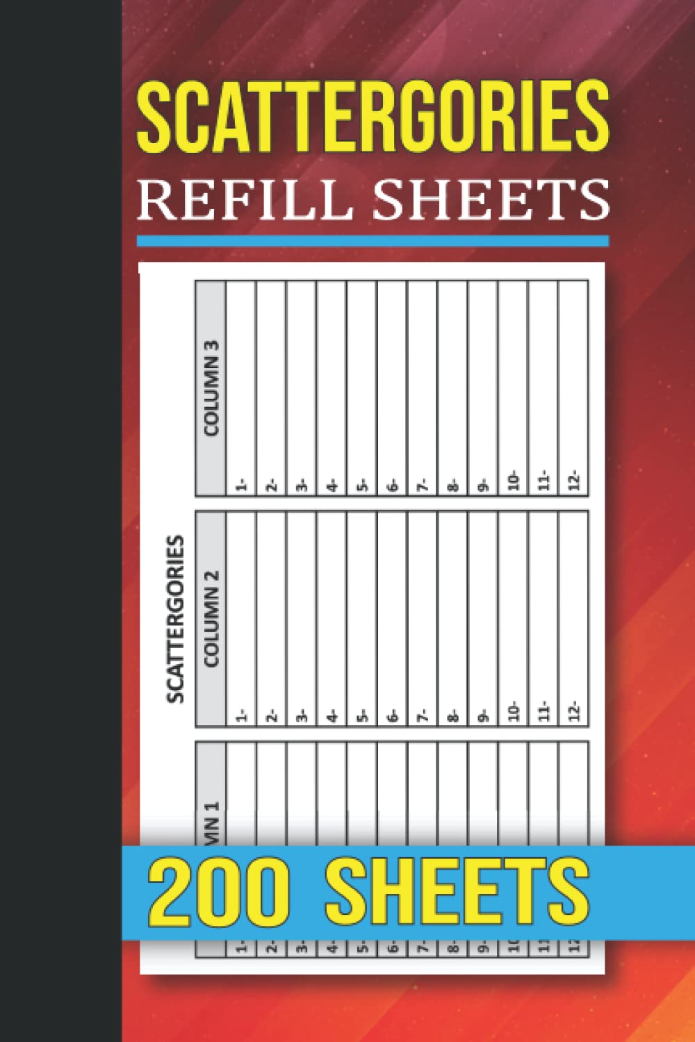 Scattergories Refill Sheets: Score Cards For Playing The Scattergories Game - Score Pads for Scorekeeping