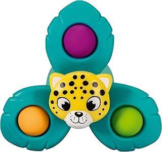 Ravensburger 4868 Play+ Pop-it Spinner: Leopard, Suction Cup Toy, Silicone Toy, Baby Toy from 6 Months