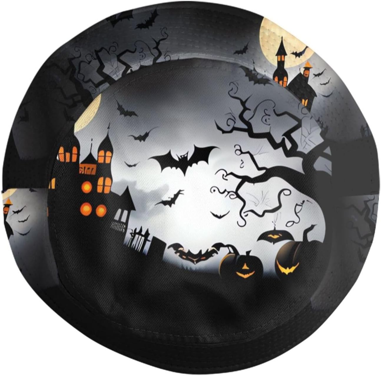 Halloween Pumpkins Bucket Hat for Men Women，Fashion Beach Sun Hat Packable Outdoor Travel Hat for Halloween Party - Image 4