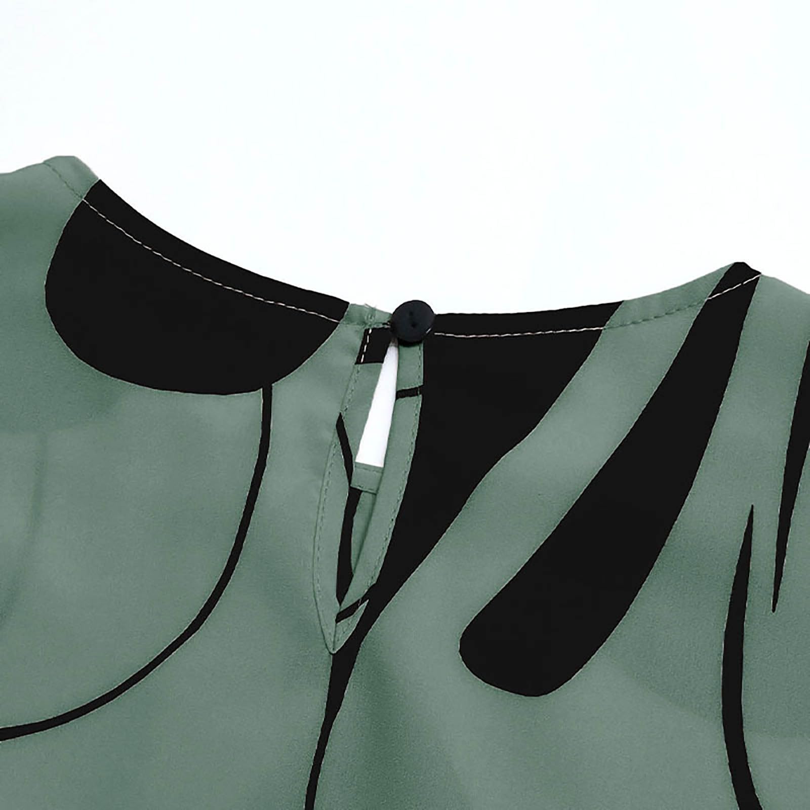 Lässiges Damenkleid Midirock mit Gürtel Blumenmuster A-Linie für Büro Freizeit Urlaub Party Frühling Sommer