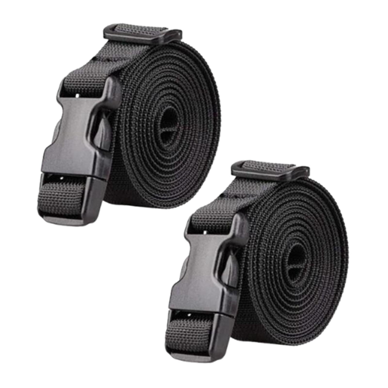 LOOM TREE® 2 Pieces Golf Trolley Cart Bag Straps 100 cm Binding Lightweight Nylon Belts Black | Golf | Golf Clubs & Equipment | Push-Pull Golf Carts-image-6