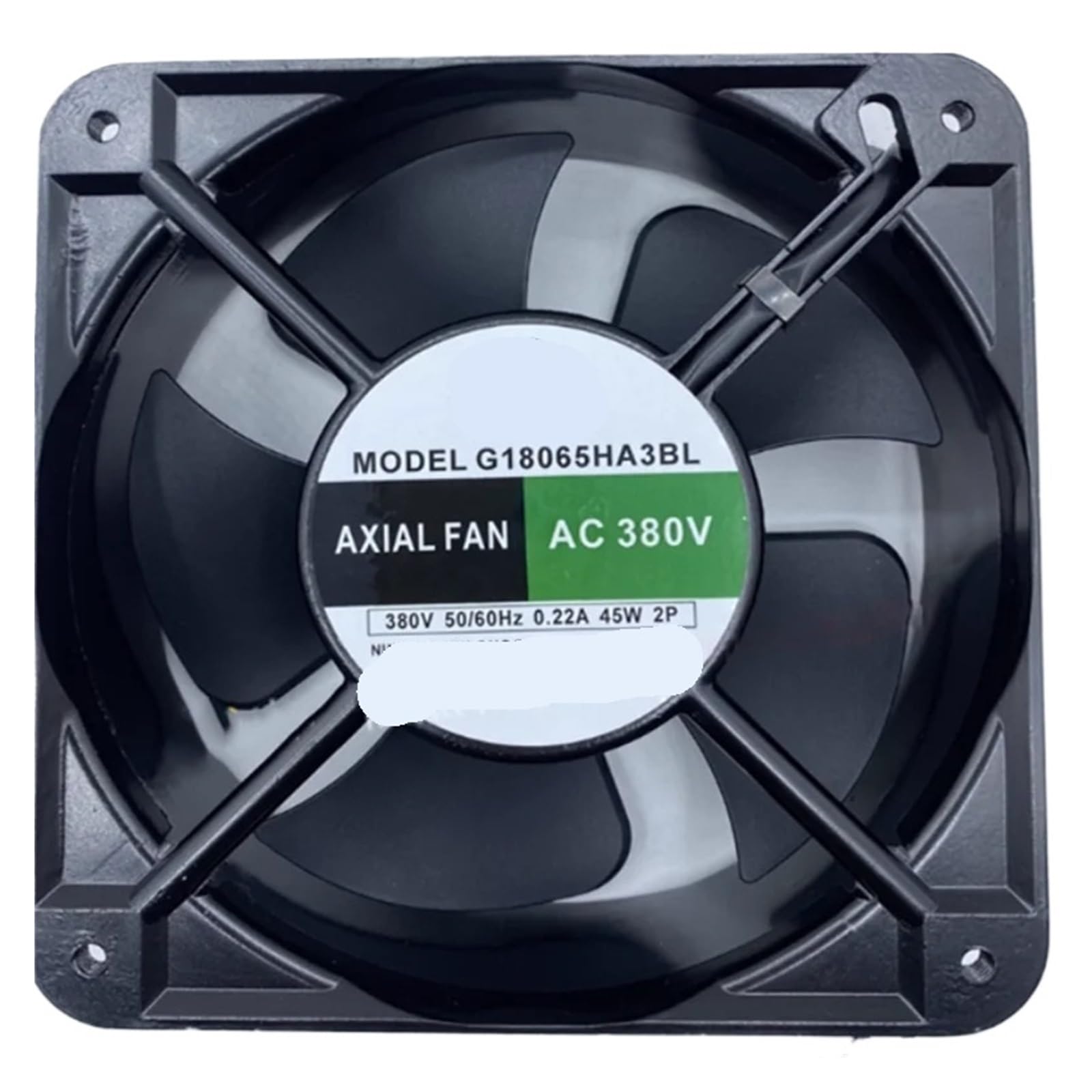 YUSKICCNE 180mm Fan G18065HA3BL 50/60Hz 0.22A 45W 2P AC380V AC