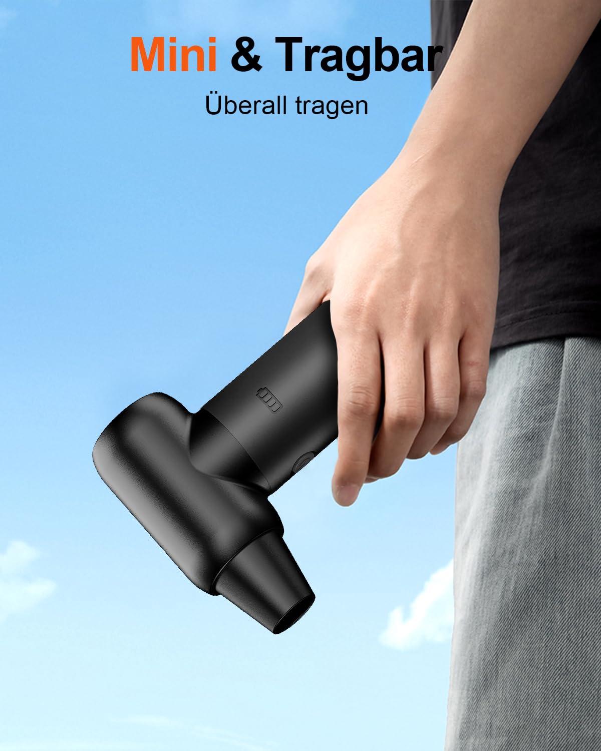 Elektrische Staubgebläse, 3-Gang 180000 U/min Compressed Air Duster USB Wiederaufladbar Druckluftspray PC Reinigungsset Mit Akku mit großer Kapazität für Laptop,Tastatur,Auto,Bürogeräte,Sofa