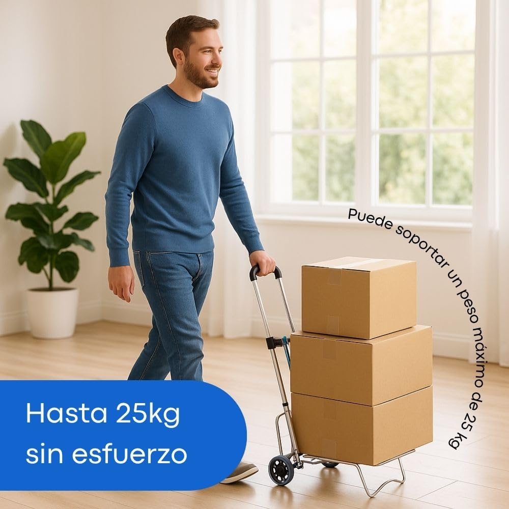 Portamaletas Devesa. 110-M - Carro portamalet pleg r/pvc ac niq 110-m devesa