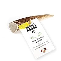 Animal House 5 Pezzi Corna di Cervo per Cani Intere, Masticativo Naturale al 100%