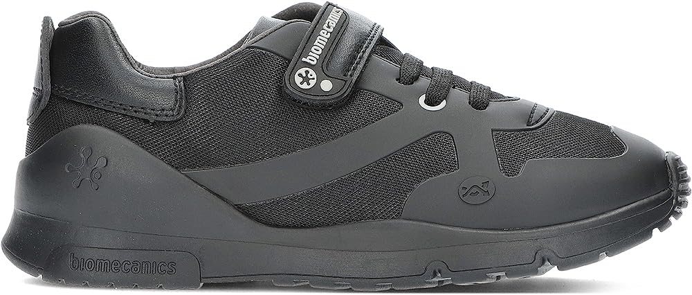Biomecanics Zapato Colegial con Velcro para: Niños Color: Negro Rejilla Talla: 41