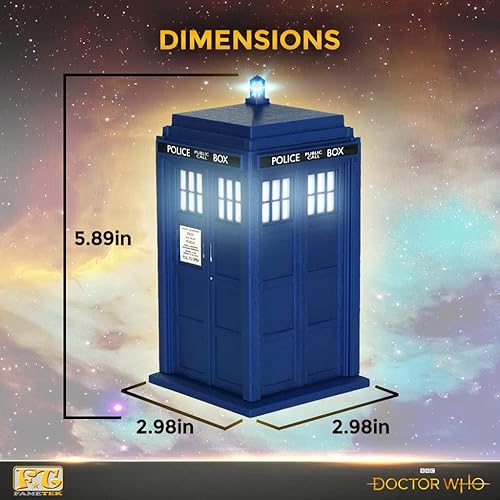 Miniatura 2 de FAMETEK Doctor Who Tardis toca música, se ilumina, efectos de sonido precisos  Regalos para hombres o mujeres  Los mejores regalos de cumpleaños
