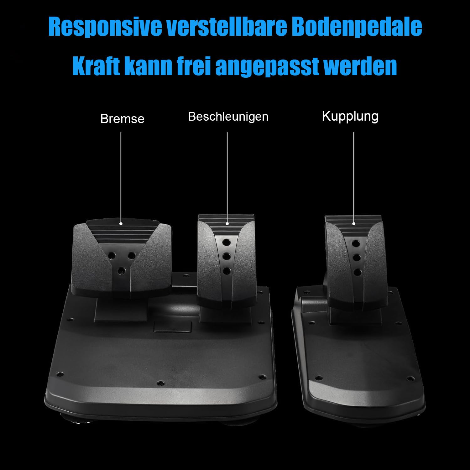 NBCP 1080 Grad Xbox Lenkrad, Lenkrad Xbox one,Rennrad mit Pedalen Kupplung und Shifter Sim Driving Racing Wheel für Xbox One/Xbox Series X|S/P-4/ P-3/ PC/Switch