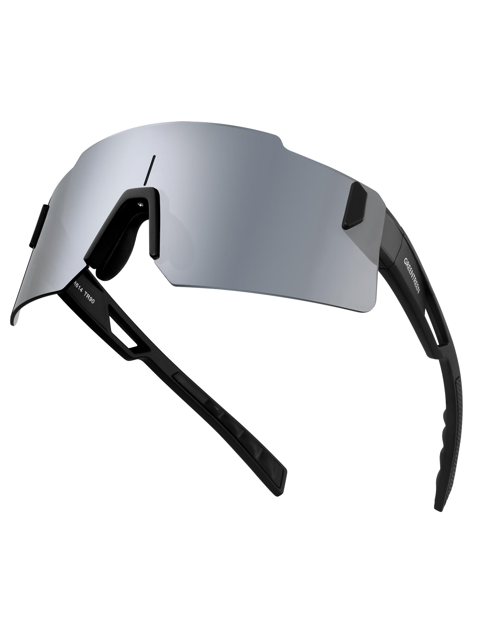 MIAROZ Cycling Glasses for Men Women: UV400 Protection TR90 Frame Lightweight Sport Sunglasses - Wrap around Sunglasses for Running Golf Baseball Cricket