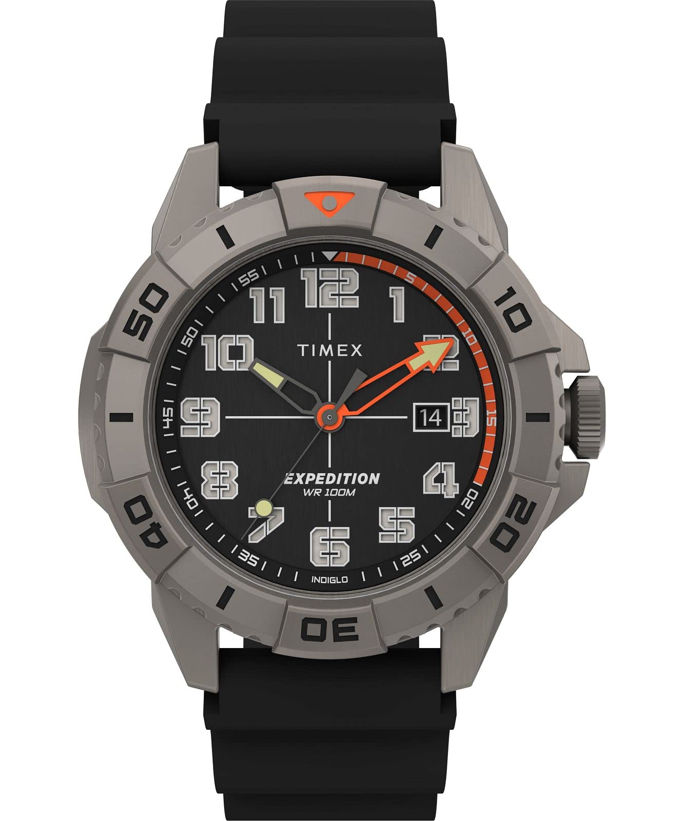 Timex Men's Analogue Watch with a Silicone Strap Expedition North Ridge