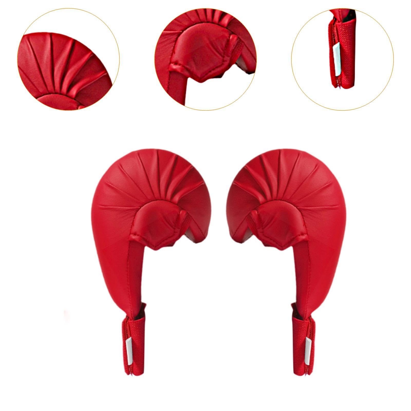 Fenteer 2X Guantes de Entrenamiento de Karate, Guantes de Boxeo, Entrenamiento, Deportes, Guardias de Competición Profesionales, Equipo de Kickboxing