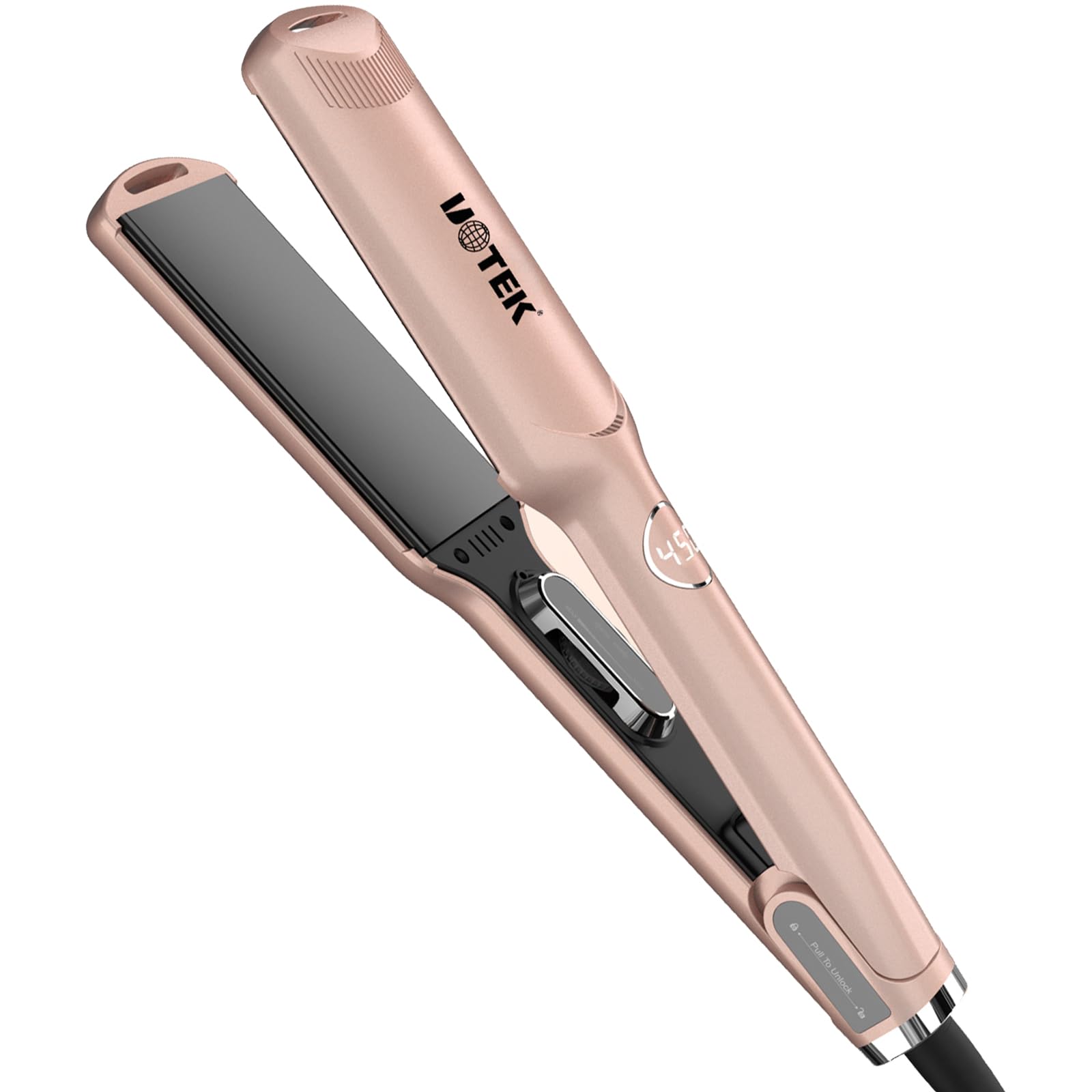 UOTEK Hair Straightener 1 3/4 Inch Flat Iron Ionic Salon Hair Flat Iron 1.75
