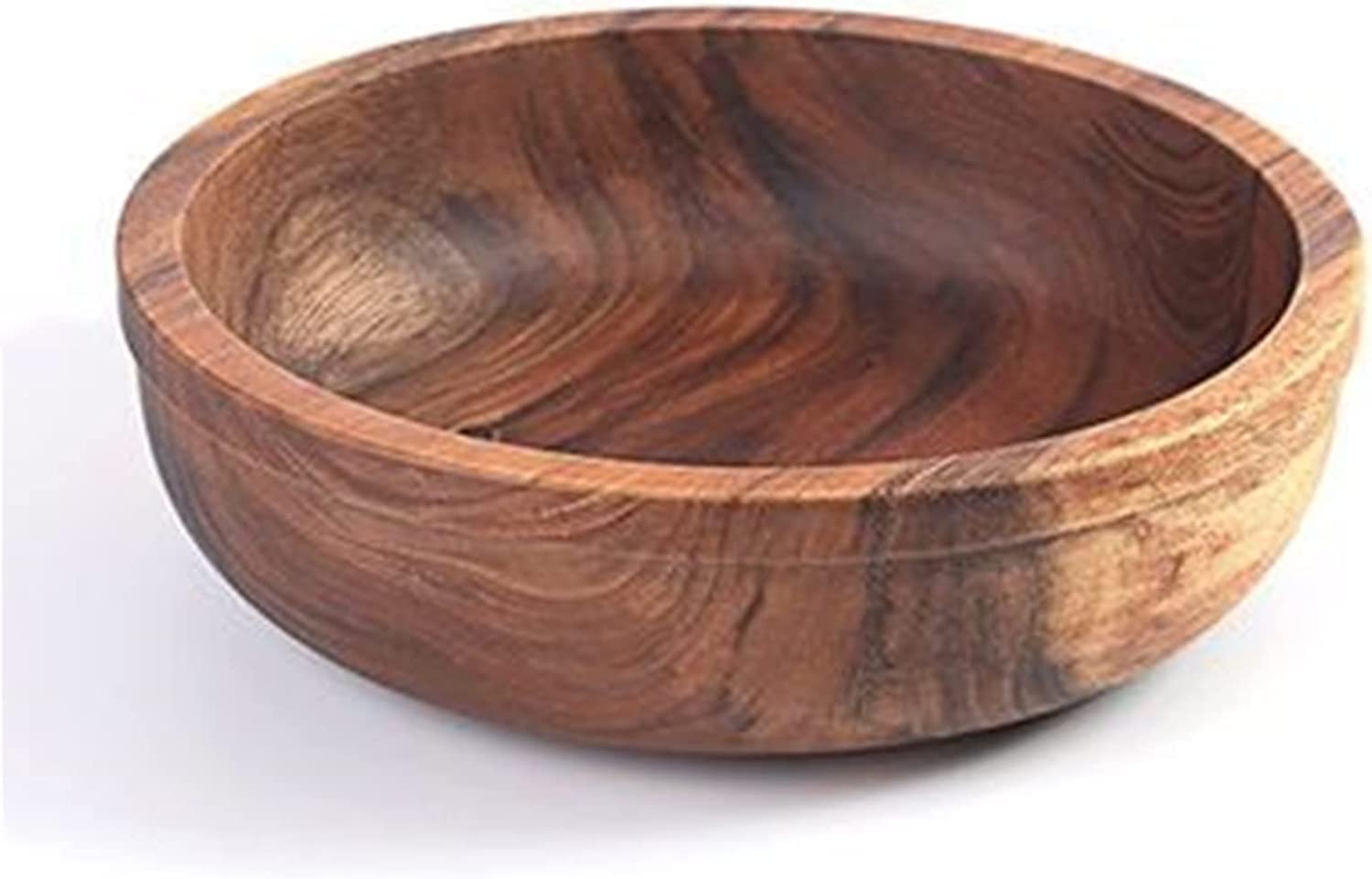 Fruitero de madera, Ensaladera de frutas madera acacia, plato for servir, 30x8cm(Select Size Name)