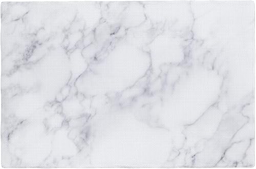 Miniatura 14 de Fiokroo Juego de 4 manteles individuales con textura de mármol con línea dorada, manteles individuales antideslizantes resistentes al calor, Textura