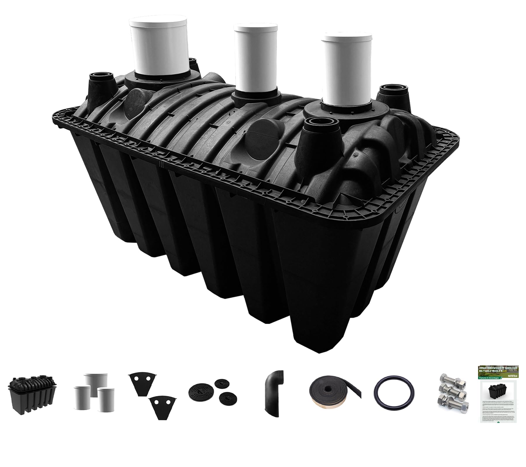 Amazon.com: Natotela 396gal Underground Septic Tank Kit-80.7x45