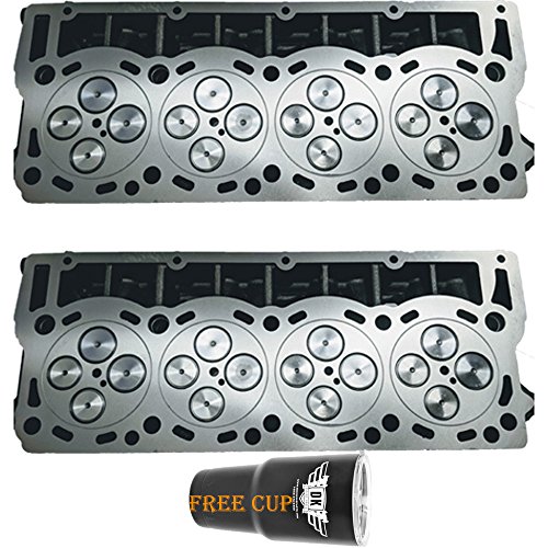 2 x NEW and Improved O-ring LOADED Cylinder Head PAIR - Fits 6.4L Ford Powerstroke 6.4 Diesel 2008-2010 No Core Chare - DK Engine Parts (O-ring)