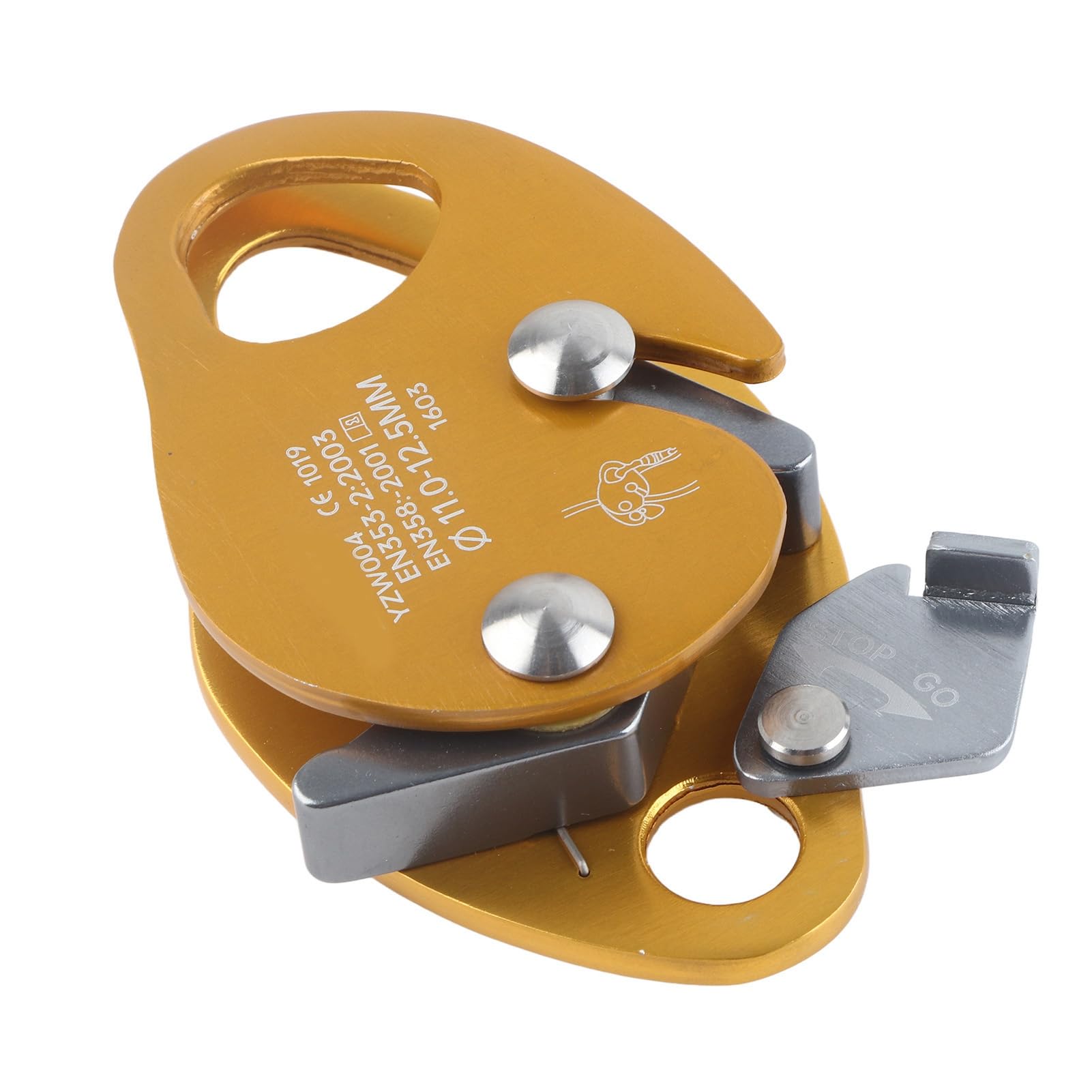 Subiendo la Parada del Freno de la Cuerda de la Cuerda del Dispositivo de Rappel del Dispositivo de la Cuerda del Bloqueo para la Cuerda de 11-12.5 Mm con Placa de Fricción